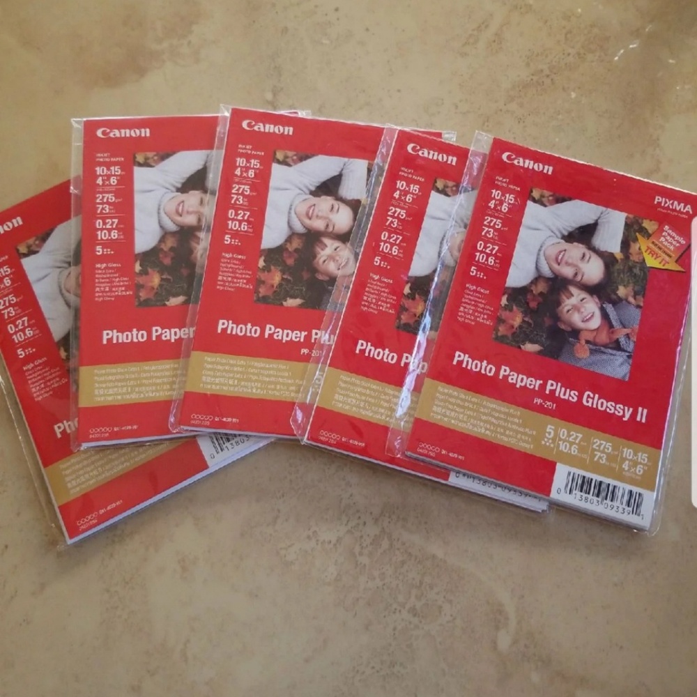SALE! Bundle of 5 Canon Glossy Photo Paper
